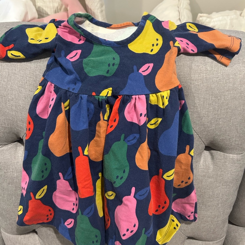 Hanna Andersson pear skater dress.